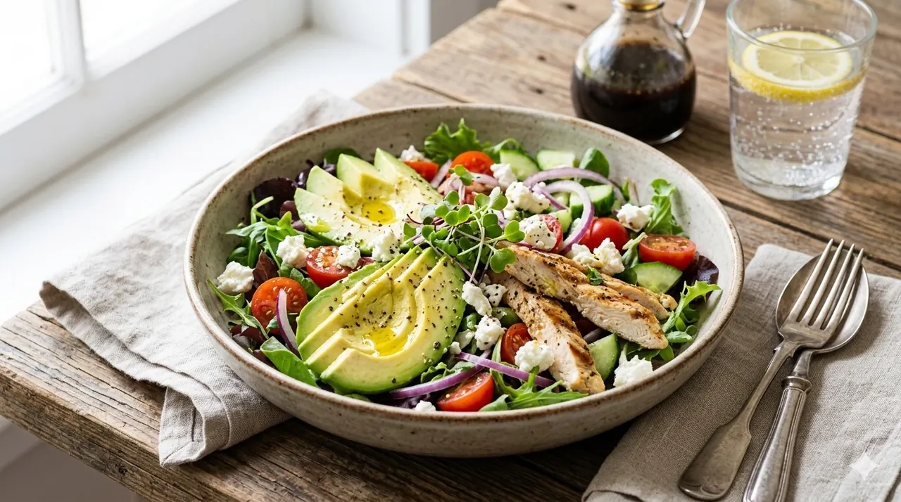 Gastronomie-Gericht als Hintergrund für den Shop-Start mit bringeat
