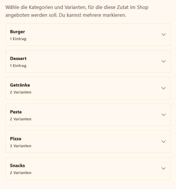 bringeat Zutatenpreis pro erkannte Produktvariation